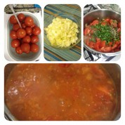 CookBebê: Molho de Tomate Natural e Salada de Macarrão com Kani