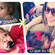 O que eu tiro primeiro: o peito ou a chupeta?