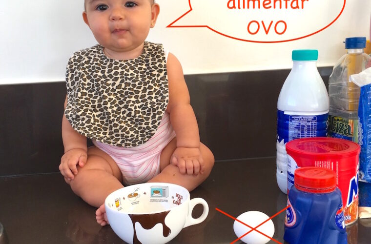 A descoberta da alergia alimentar da Alice (a ovo) antes mesmo da introdução da alimentação sólida