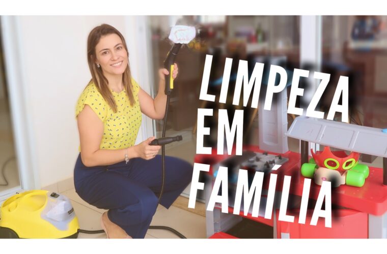 Limpeza da casa em família e sem esforço