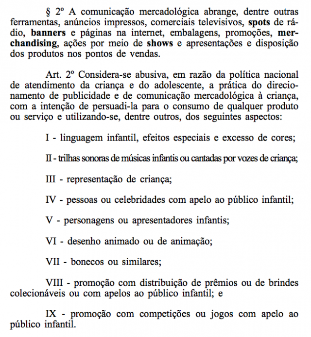 resolução conanda publicidade infantil